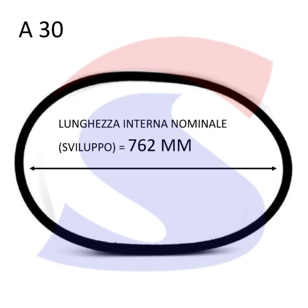 13x8x735 mm Cinghia trapezoidale A29