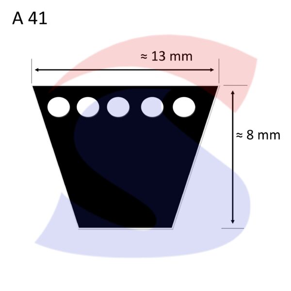 13x8x1041 Cinghia trapezoidale A 41 mm Classica Pix