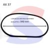 Cinghia PIBELT AX 37 - PIBELT AX37