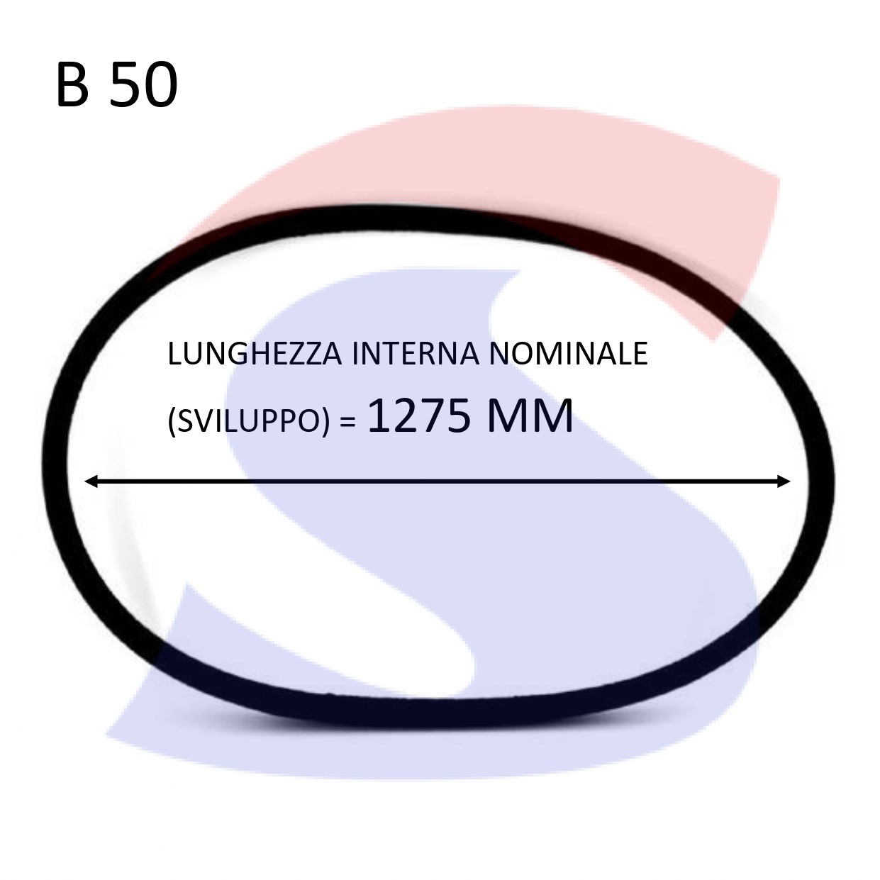 Cinghia Trapezoidale 30x10x1320 Li – Neoprene Con Corda In Poliestere, Aperta E Dentata, DIN 7719