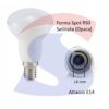 Lampadina LED Chip Samsung E14 6 W Spot R30 4.000 K - VTAC 139