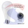 Lampadina LED Chip Samsung E27 11 W Goccia 6.400 K - VTAC 179