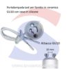 Portalampada attacco GU10 in ceramica con cavi. - VTAC 34235