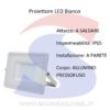 Proiettore Bianco da Esterno 10W Luce Fredda 6400° - VTAC 429