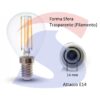 Lampadina LED E14 4 W Sfera 4.500 K - VTAC 4425