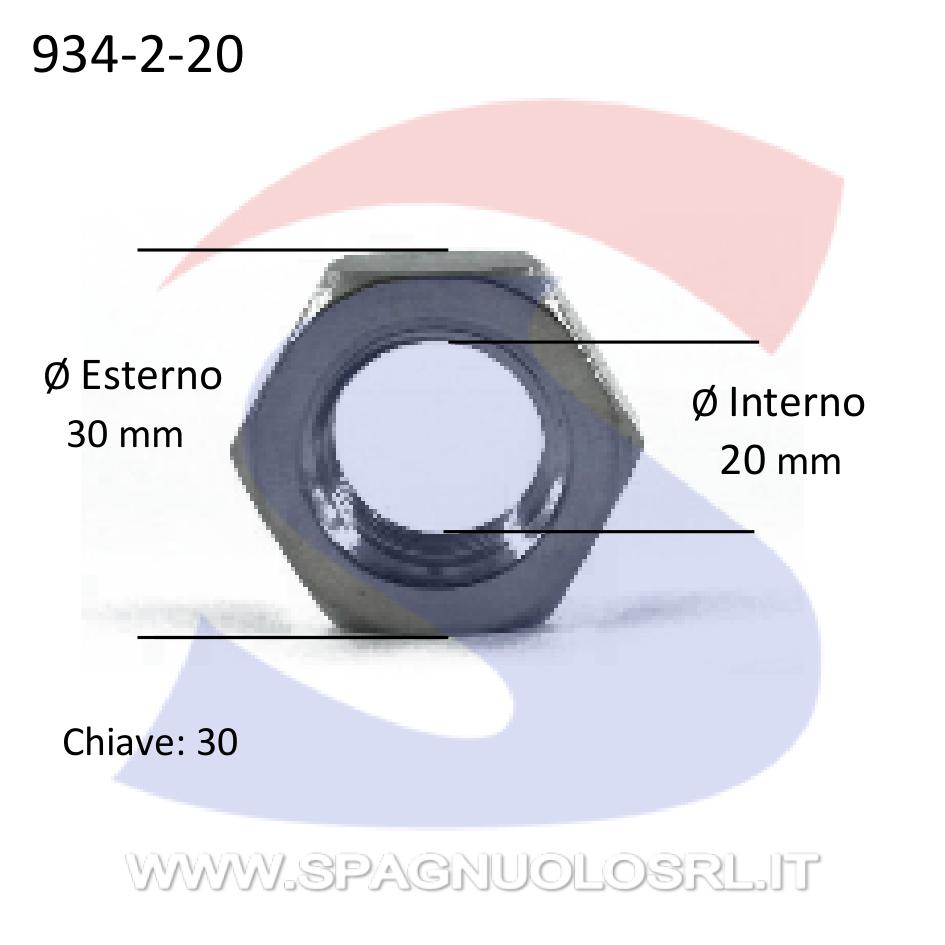 DADO ESAGONALE INOX M8 DIN 934 ISO 4032 UNI 5588 | Paride Ferramenta