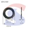 Rondella per Viti e dadi Esagonali (Piana) Inox M8 - INOX 125-2-8.4