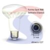 Lampadina LED E27 10 W Spot R80 3.000 K - VTAC 4339