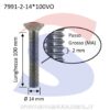 Vite TSPEI Totalmente Filettata Inox 14X100 mm - SPINELLI 7991-2-14*100VO