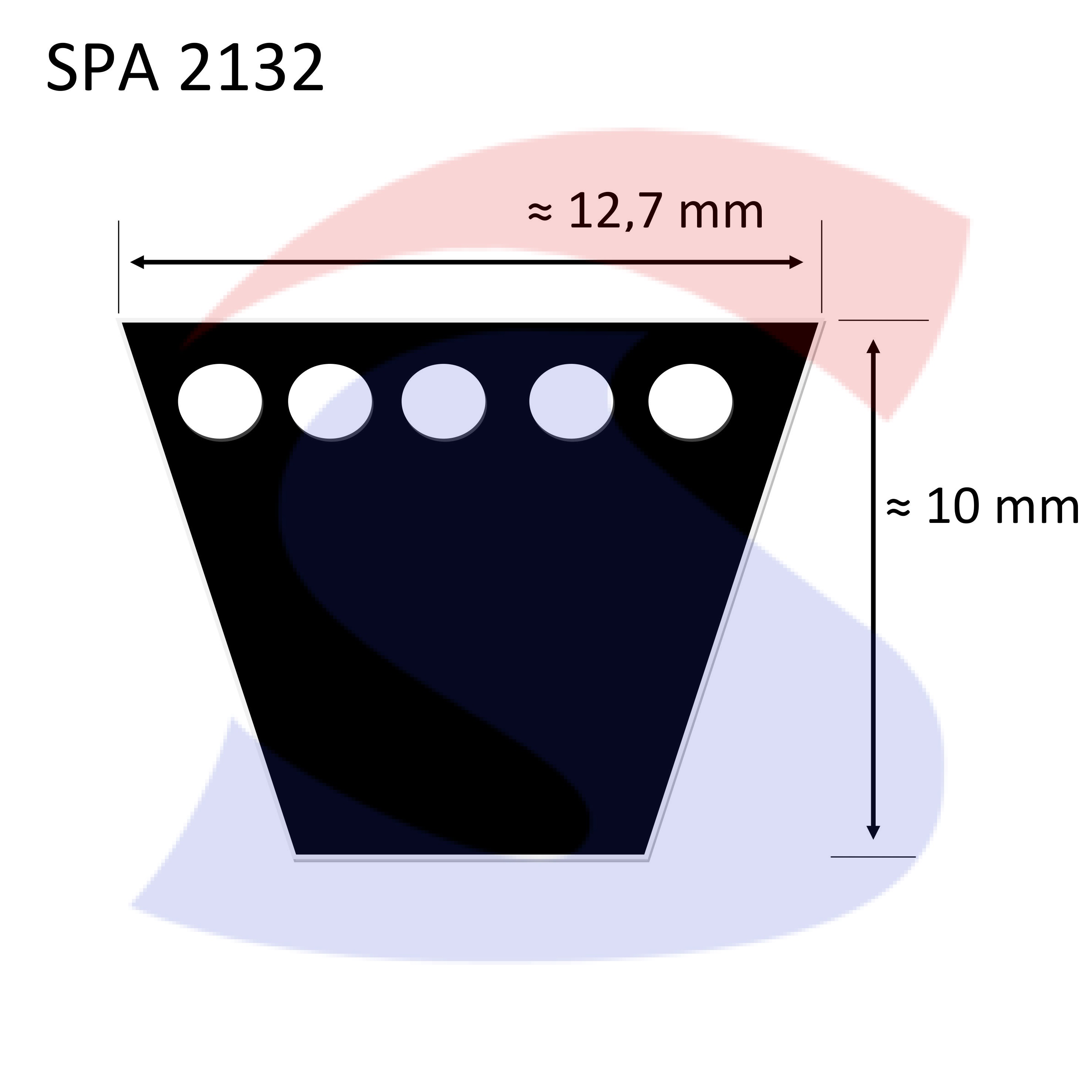 Schmalkeilriemen SPA 2307 Lw AV 13 X 2325 La - 12,5 X 2325 La V-Belt