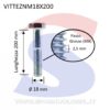 Vite TE 8.8 Parzialmente Filettata Zincata 18X200 mm - MC BOLT VITTEZNM18X200