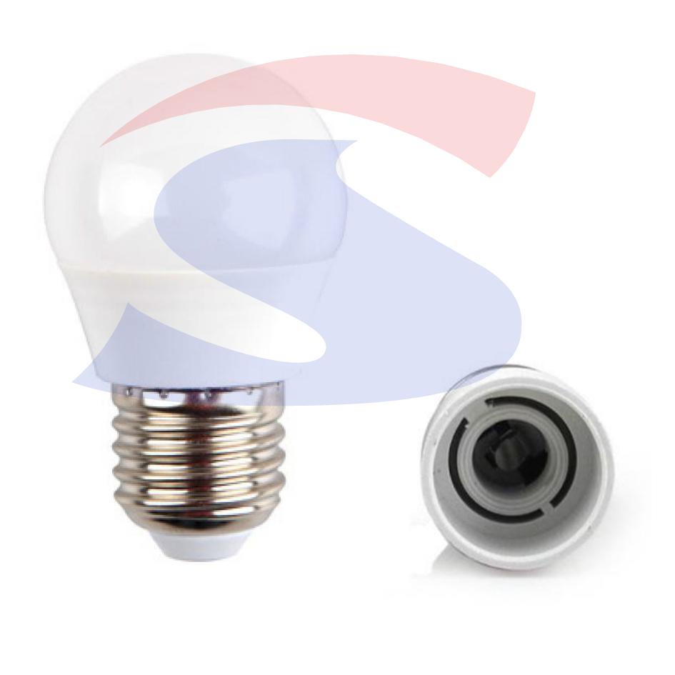 Lampadina LED Chip Samsung E27 5,5 W Miniglobo 6.400 K - VTAC 176