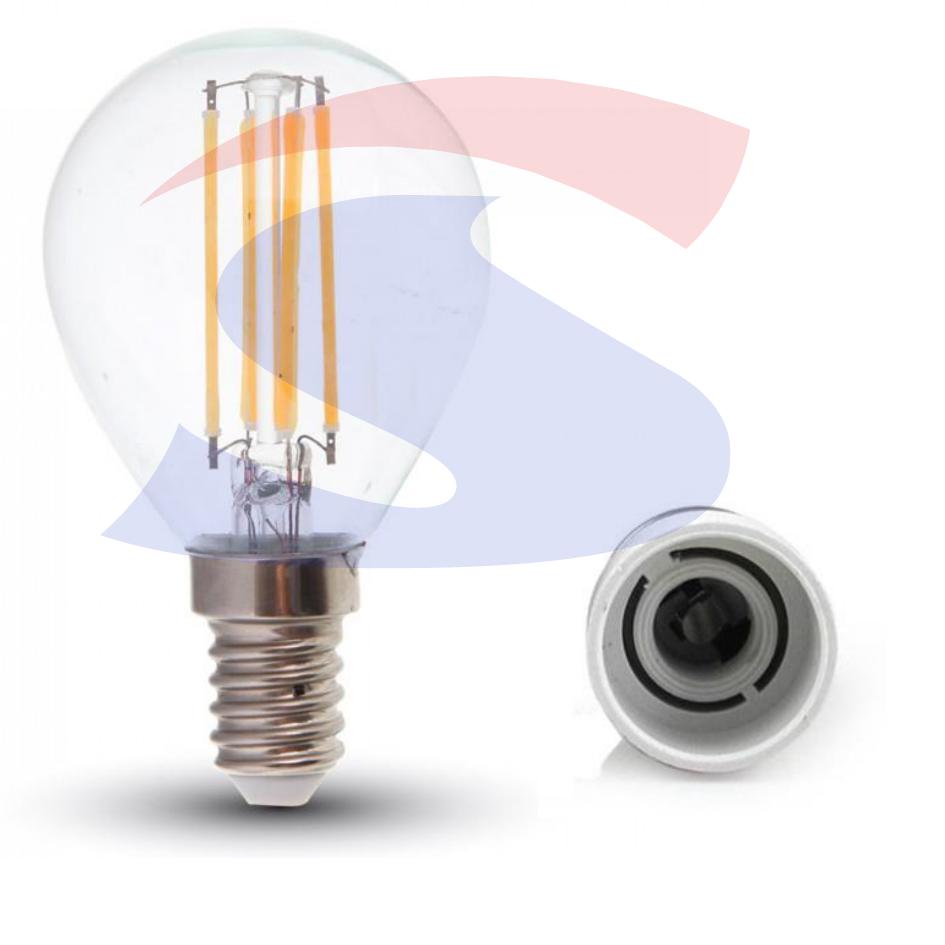 Lampadina LED E14 4 W Sfera 4.500 K - VTAC 4425