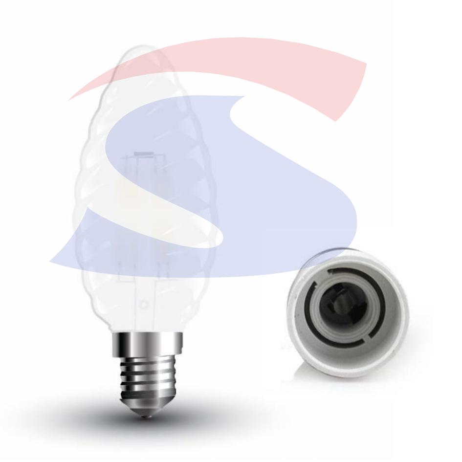 Lampadina LED SMD chip Samsung E14 4 W Oliva 2.700 K  - VTAC 7107