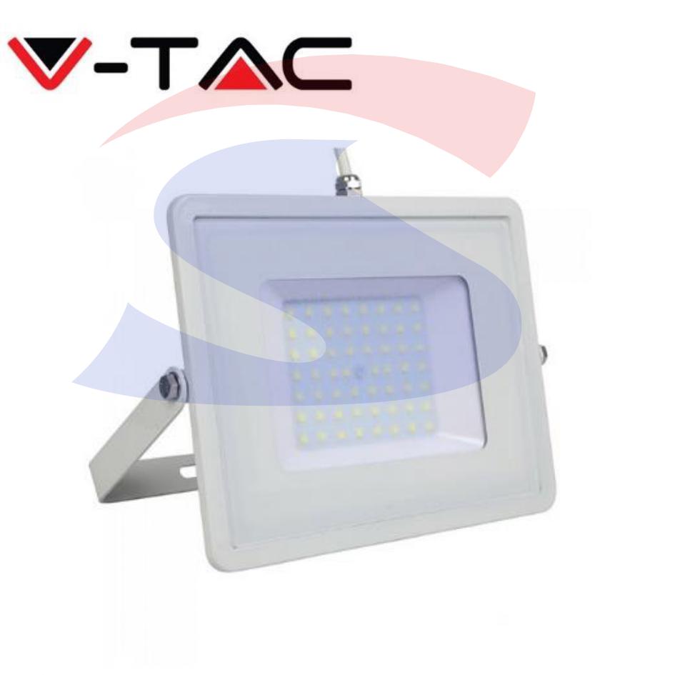 Proiettore Bianco da Esterno 20W Luce Calda 3000° - VTAC 442