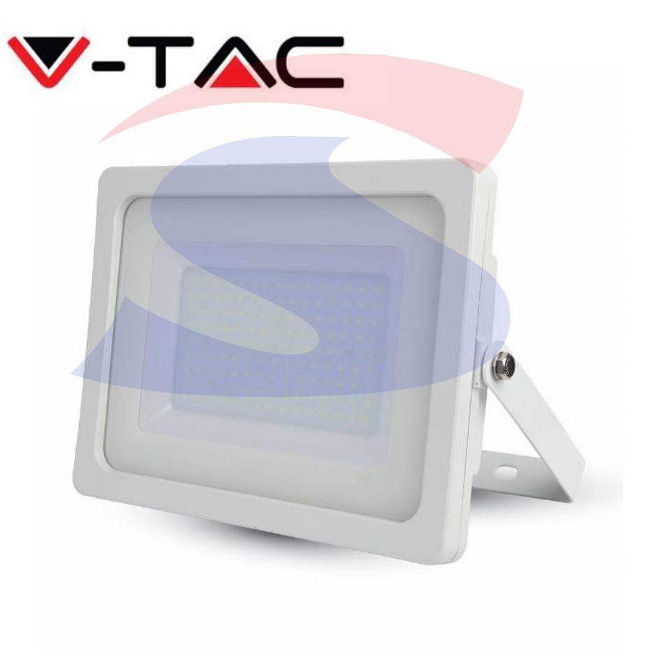 Proiettore Bianco da Esterno 100W Luce Calda 3000° - VTAC 5970