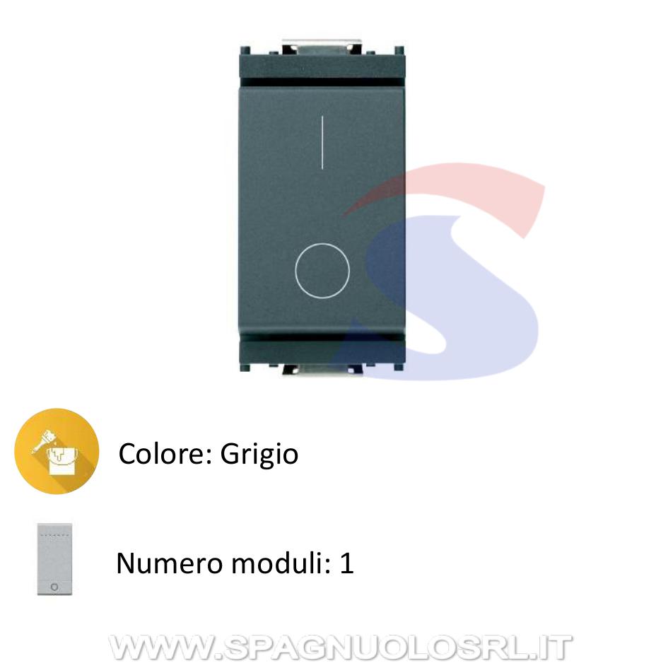 Interruttore serie IDEA 2P 16 A, 250 V Grigio - VIMAR 16016 - Spagnuolo  S.R.L.