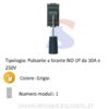 Pulsante a tirante serie "IDEA" NO 10A 250V, Grigio - VIMAR 16084
