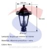 Portalampada da Giardino da muro attacco E27 - POLIPLAST 400414N/60