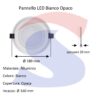 Pannello LED Rotondo da incasso potenza 15 W - VTAC 4828
