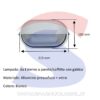 Plafoniera LED Ovale Palpebra colore bianco - PAPILLON 50147