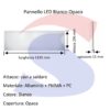 Pannello LED Rettangolare da incasso potenza 15 W - VTAC 60276