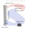 Plafoniera LED rettangolare bianco luce calda 3000° - VTAC 6166