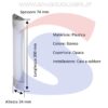 Plafoniera LED prismatico bianco luce fredda 6400° - VTAC 661