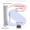 Plafoniera LED rettangolare bianco luce naturale 4000° - VTAC 693