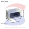Cassetta portafrutti da esterno 132x76x65 mm 4 posti - BTICINO 25504