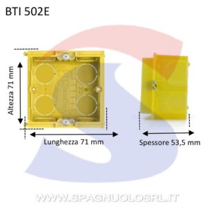 CASSETTA ESTERNA SCATOLA 503 504 506 507 BIANCA 3 4 6 7 MODULI