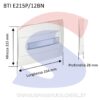 Frontalino in resina termoplastica 12 moduli bianco RAL 9003 - BTICINO E215P/12BN