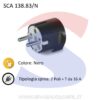 Spina mobile Schuko 2 poli + T S31 da 16 A Nera - SCAME 130.83/N