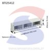 Cassetta portafrutti da esterno 331x76x55 mm 12 posti - BTICINO 25412