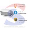 Plafoniera LED Ovale Maxi Palpebra colore bianco - PAPILLON 50149