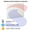 Frontalino in resina termoplastica 24 moduli bianco satinato - BTICINO F315PB24