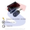 Controller (Dimmer) per strisce LED con telecomando 3 tasti - VTAC 3300