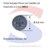 Vite Autofilett. TSP Calotta ed Impronta a Croce Inox 3,5X25 - INOX 7982-2-3.5*25