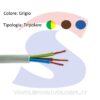 Cavo FROR 3G4 con 3 anime di sezione 4 mmq, di cui una GV - 9X9 CAVI FROR73G4M