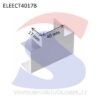 Giunzione a T 40x17 mm Bianco RAL 9001 in PVC - ELETTROCANALI ECT4017B