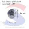 Vite TC con Calotta ed Impronta a Croce Inox 3X30 mm - INOX 7985-2-3*30