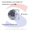 Vite TC con Calotta ed Impronta a Croce Inox 6X20 mm - INOX 7985-2-6*20