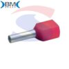 Puntalino preisolato Rosso per 2 cavi da 10 mm² - BMM 00662
