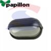 Plafoniera LED Ovale Maxi Palpebra colore nero - PAPILLON 50148
