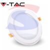 Pannello LED Rotondo da incasso potenza 6 W - VTAC 6277