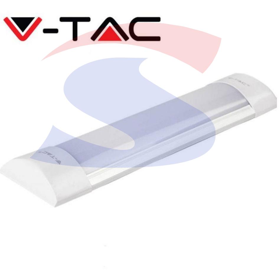 Plafoniera LED prismatico bianco luce fredda 6.400° - VTAC 667