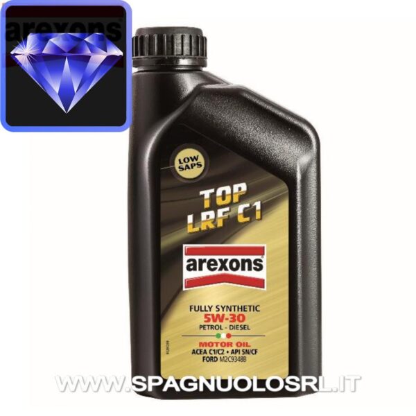 Olio auto AXS 5W30 TOP LRF C1 per motori Benzina e Diesel 1L - AREXONS 9351