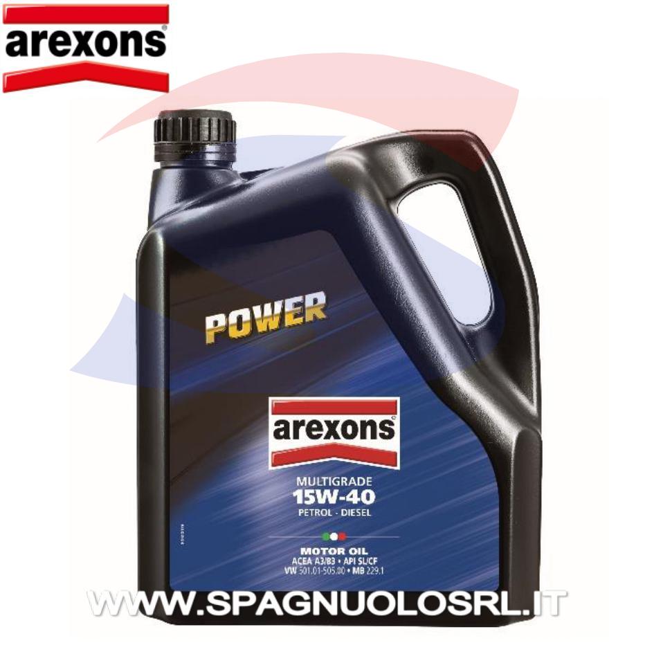 Olio Power 15w/40 per motori Benzina e Diesel 4lt - AREXONS 9386