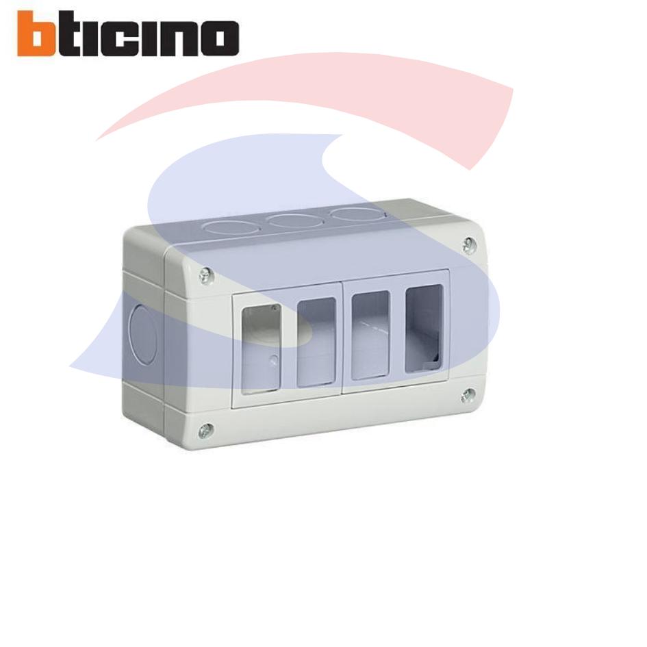 Cassetta portafrutti da esterno 132x76x55 mm 4 posti - BTICINO 25404