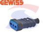 Presa mobile 2 Poli + T Bivalente P17-11 da 16A, Ardesia - GEWISS GW28206